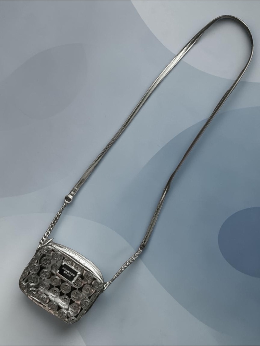 💖 KORS Michael Kors Pewter Embossed Mini Crossbody 💖
